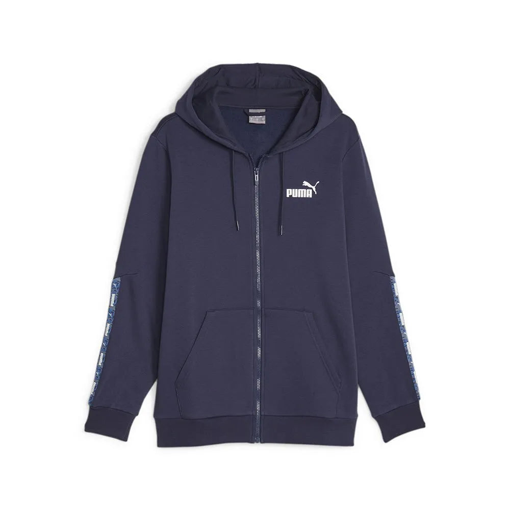 Puma Ess Tape Camo full zip sweatshirt