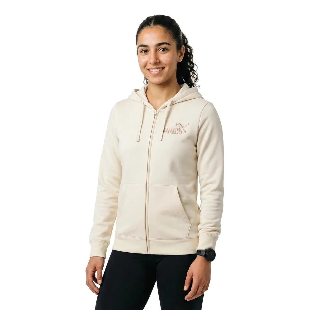 Puma Essential+ Rhinestone full zip sweatshirt