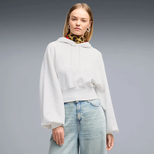 Puma Essential Cropped Balloon Sleeve hoodie