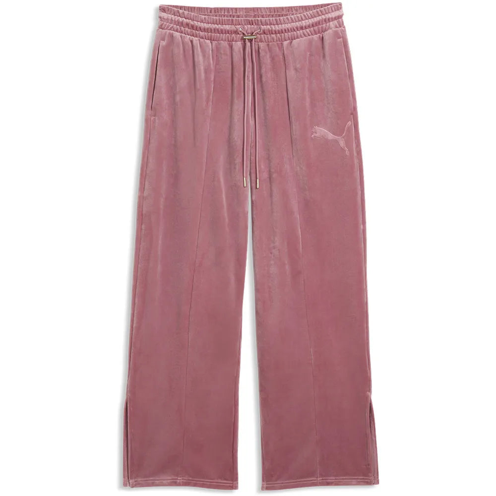 Puma Essential Elevated Comfort Velour Straight Leg sweat pants