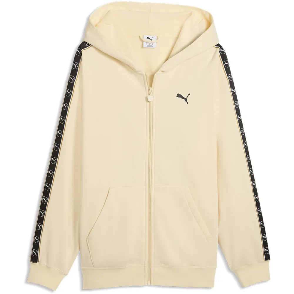 Puma Essential Elevated Tape Relaxed full zip sweatshirt