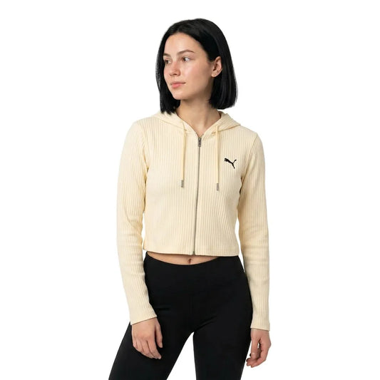 Puma Essential Ribbed Soft Touch full zip sweatshirt