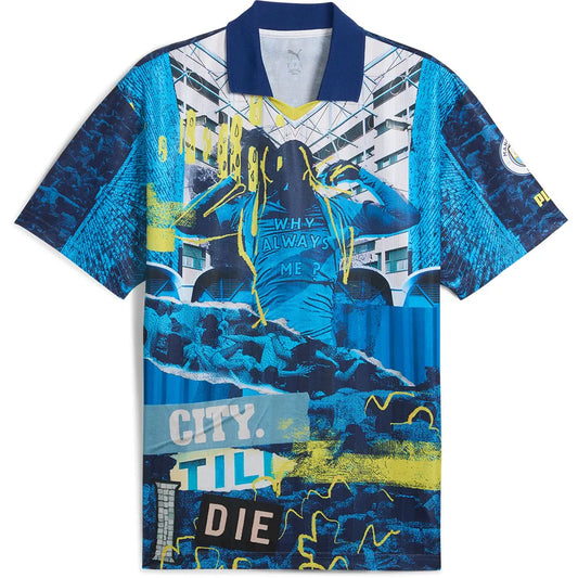 Puma Mancester City FC Football Energy+ Retro short sleeve T-shirt