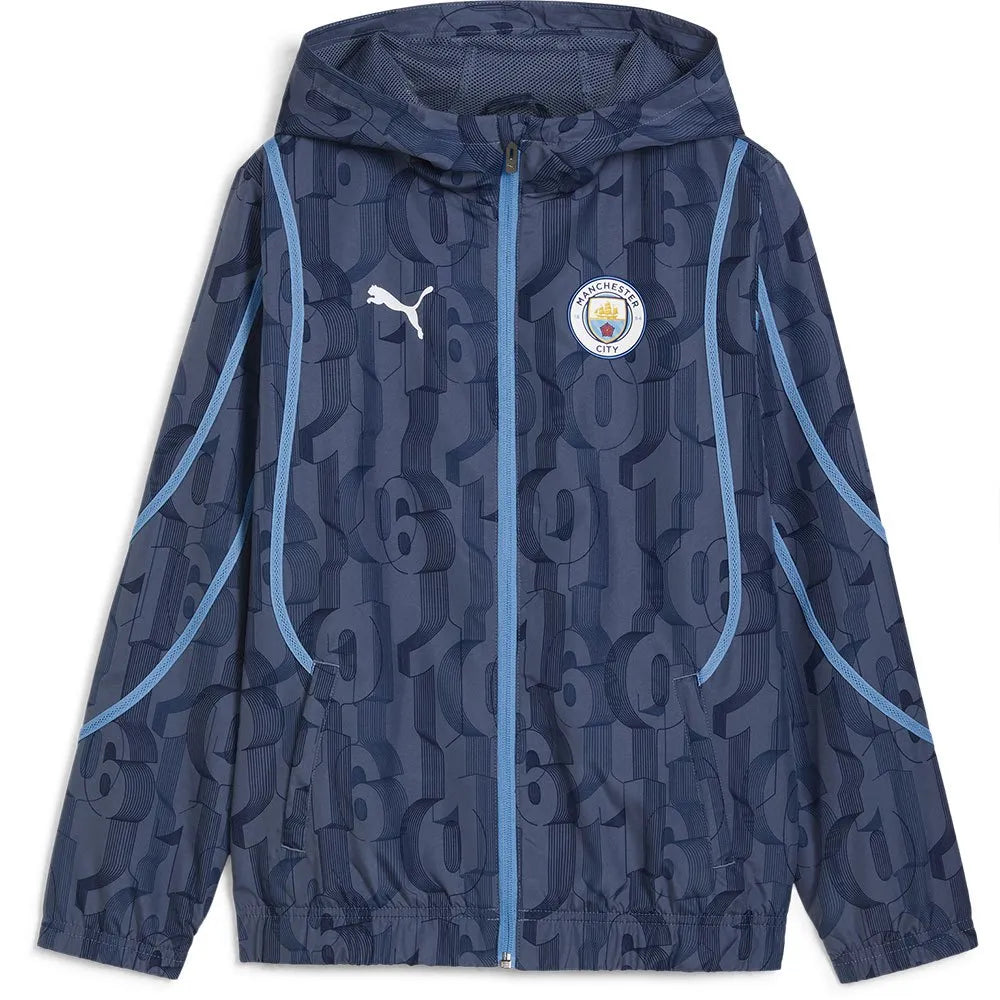 Puma Manchester City FC 24/25 pre match junior hoodie
