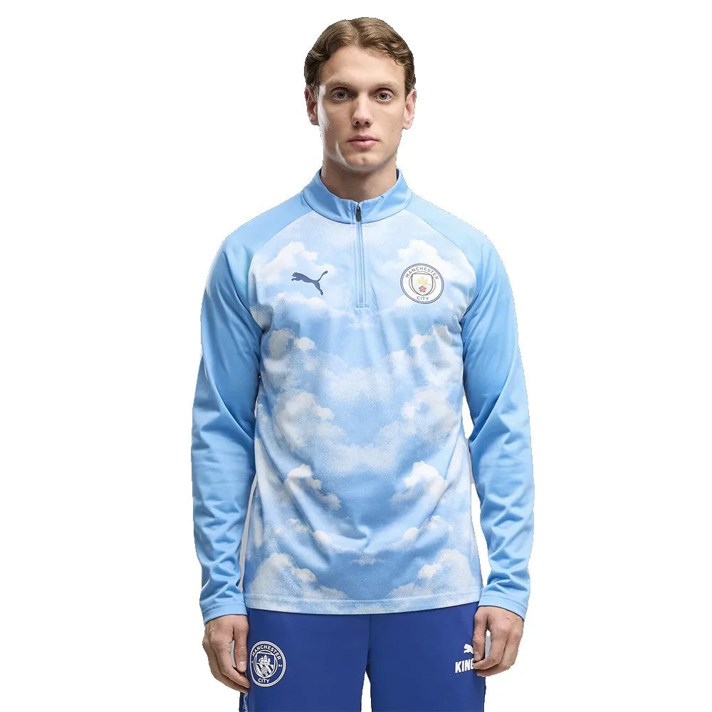 Puma Manchester City FC 26/27 Warm Up pre match half zip sweatshirt