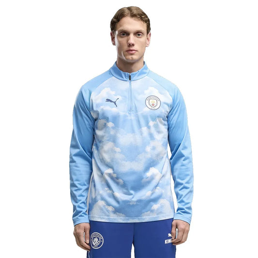Puma Manchester City FC 26/27 Warm Up pre match half zip sweatshirt