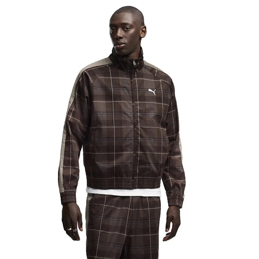 Puma T7 Relaxed Tartan tracksuit jacket