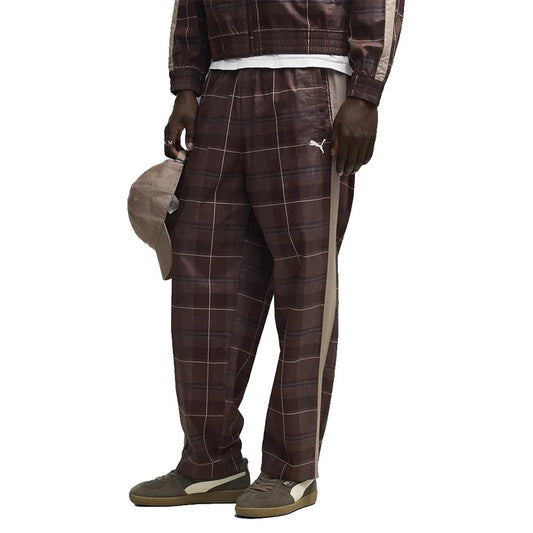 Puma T7 Relaxed Tartan Woven Op tracksuit pants