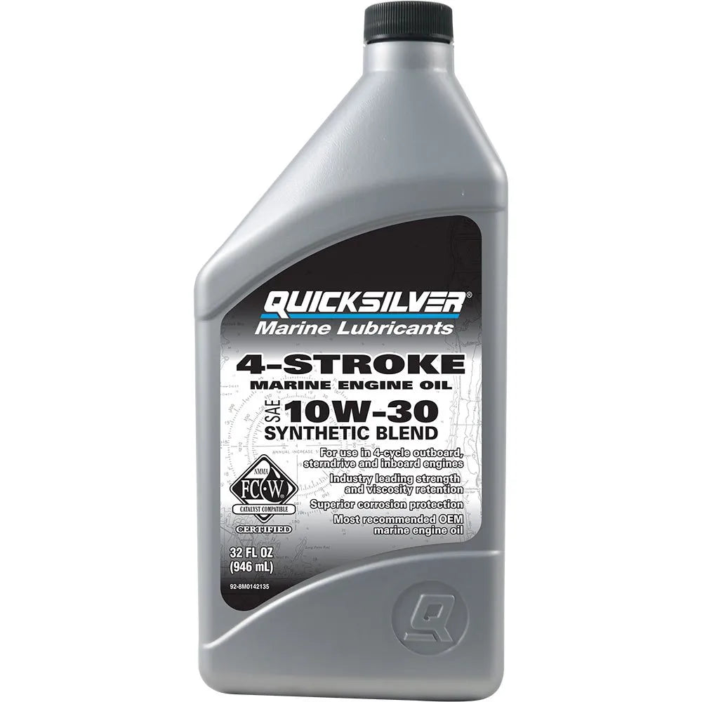 Quicksilver boats 4 Stroke FCW 10W30 Synthetic Blend Marine Oil Engine 1L 6 units