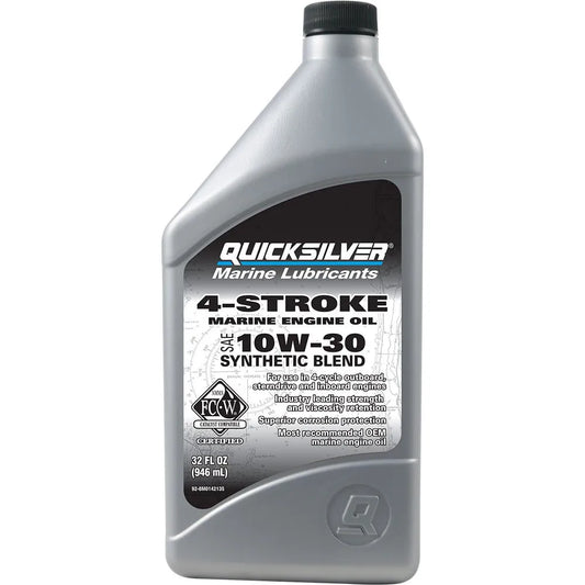 Quicksilver boats 4 Stroke FCW 10W30 Synthetic Blend Marine Oil Engine 1L 6 units