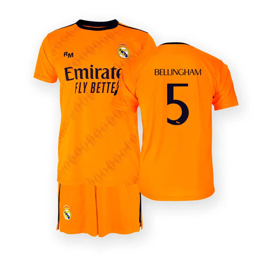 Real madrid 24/25 Bellingham Away short sleeve Junior Set