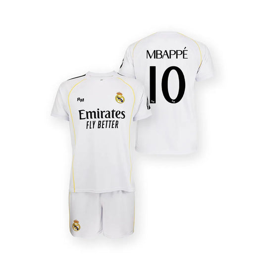 Real madrid 25/26 Mbappe home short sleeve set
