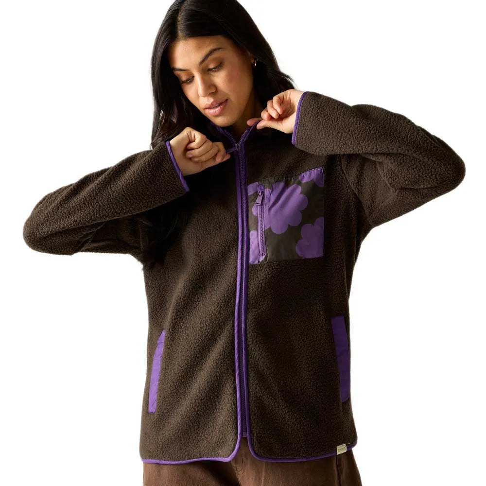 Regatta Orla Printed Borg full zip fleece