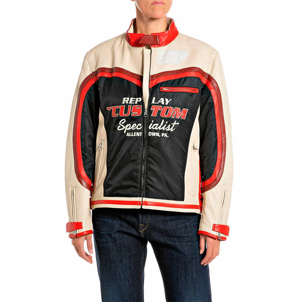 Replay W08O8.000.7225L leather jacket