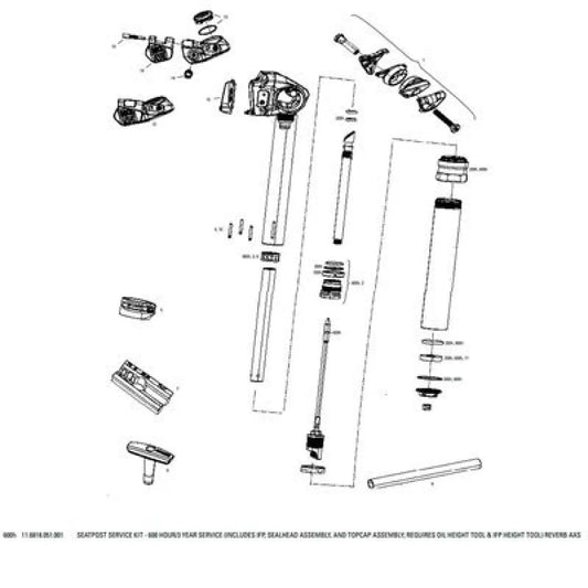 RockShox 600 Hours Reverb AXS Clamp service kit
