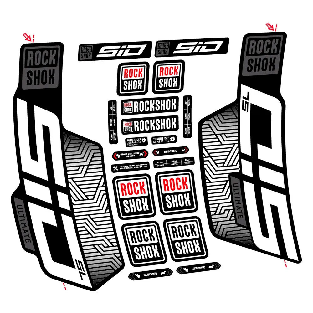 RockShox SID SL Ultimate/Flight Attendant decals kit