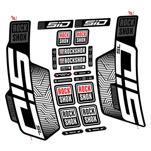 RockShox SID SL Ultimate/Flight Attendant decals kit