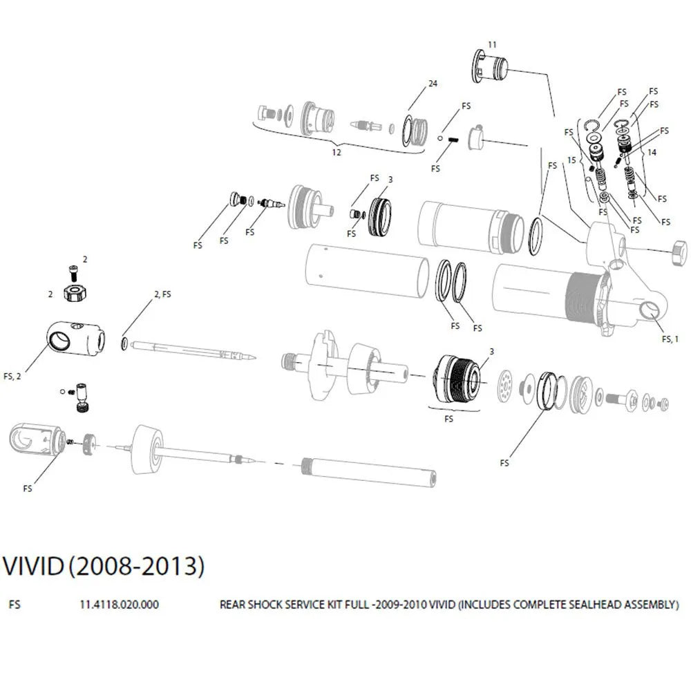 RockShox Vivid 09-10 service kit