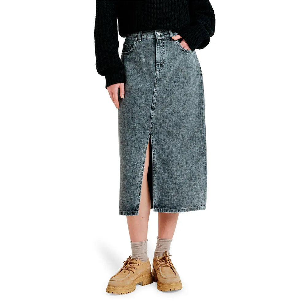 Roxy Cold Winds Mid denim skirt