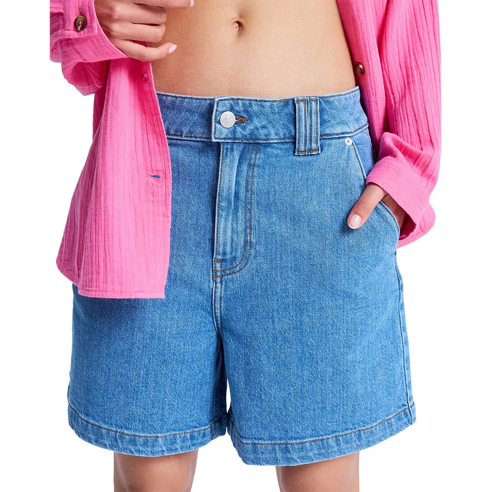 Roxy Island Hopper High waist denim shorts