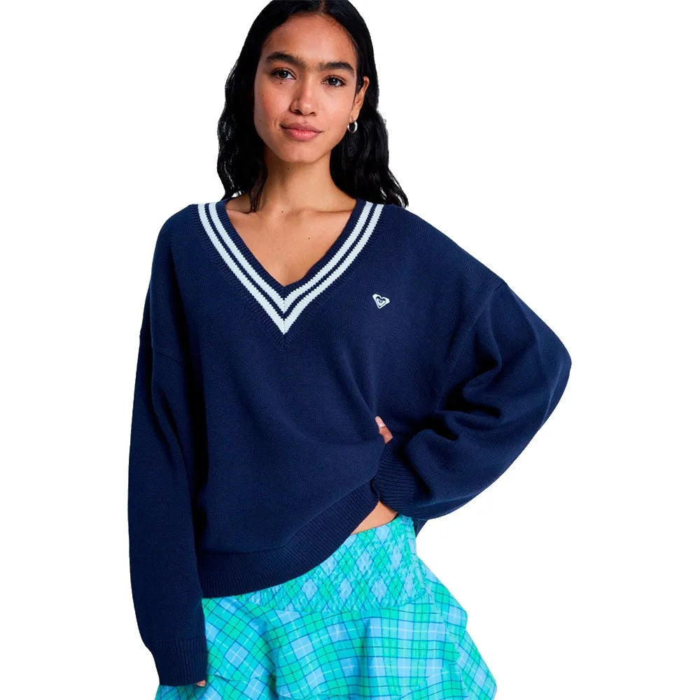 Roxy Surf School v neck sweater