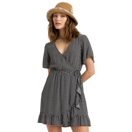 Roxy Zenith Wrap Printed short sleeve short dress