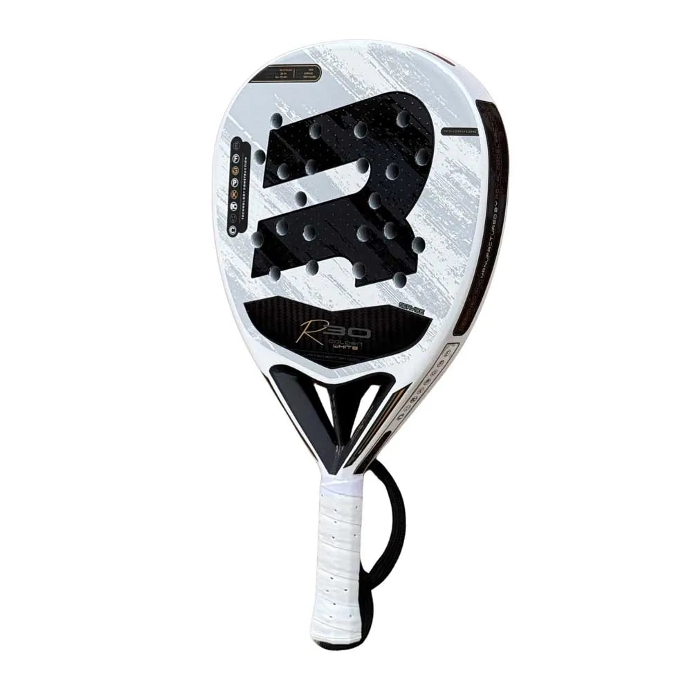 Royal padel golden white padel racket