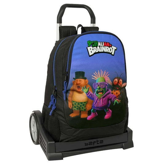 Safta Brainrot 22.5L Wheeled Backpack