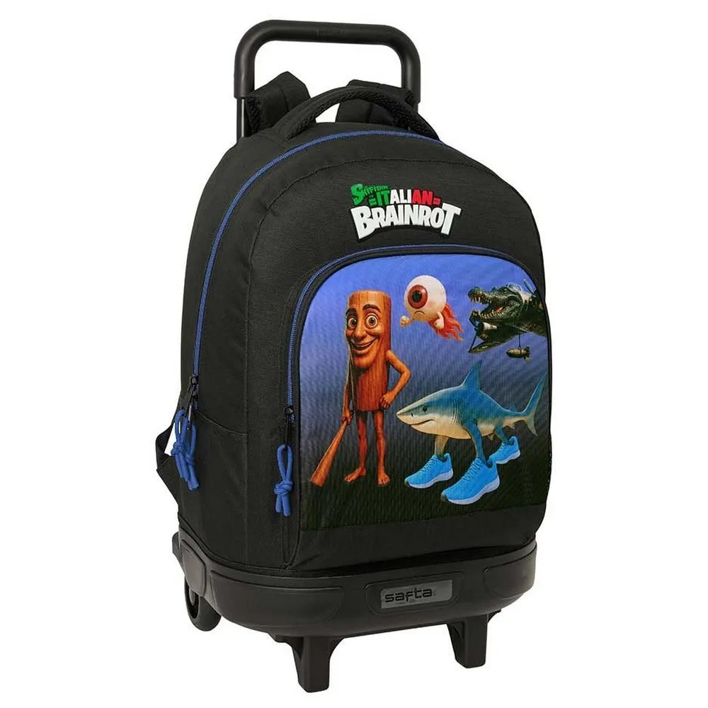Safta Brainrot 33L Wheeled Backpack