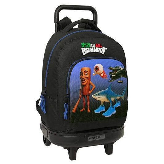 Safta Brainrot 33L Wheeled Backpack