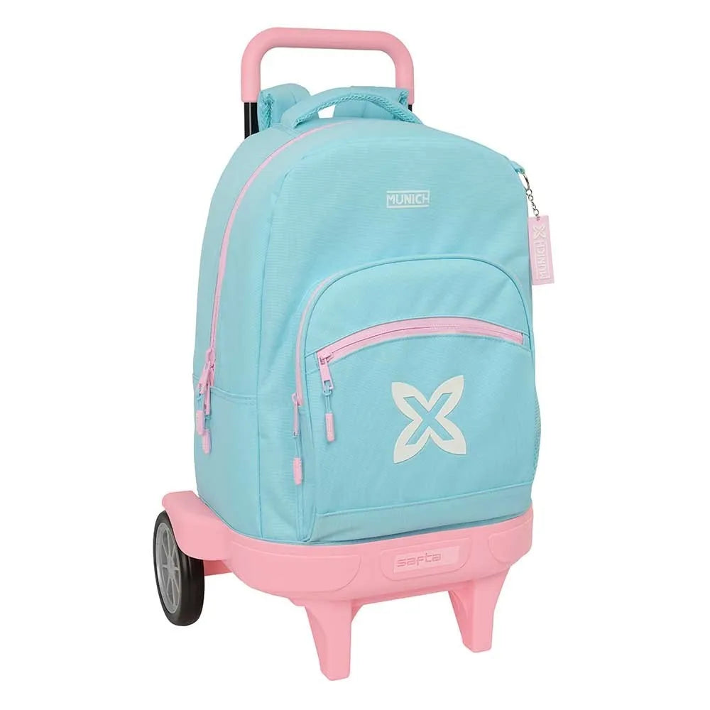 Safta Compact Evolutive Extraible Munich Sky 33L 45x33x22 cm Wheeled Backpack
