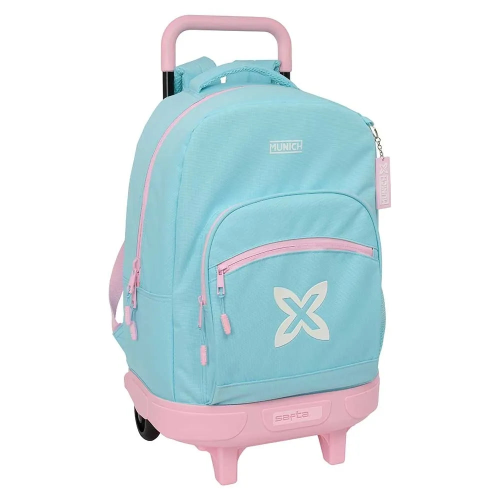 Safta Compact Extraible Simple Munich Sky 33L 45x33x22 cm Wheeled Backpack