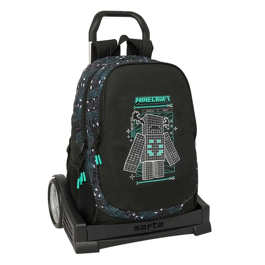 Safta Evolution Minecraft Screen 22.5L 44x32x16 cm Wheeled Backpack