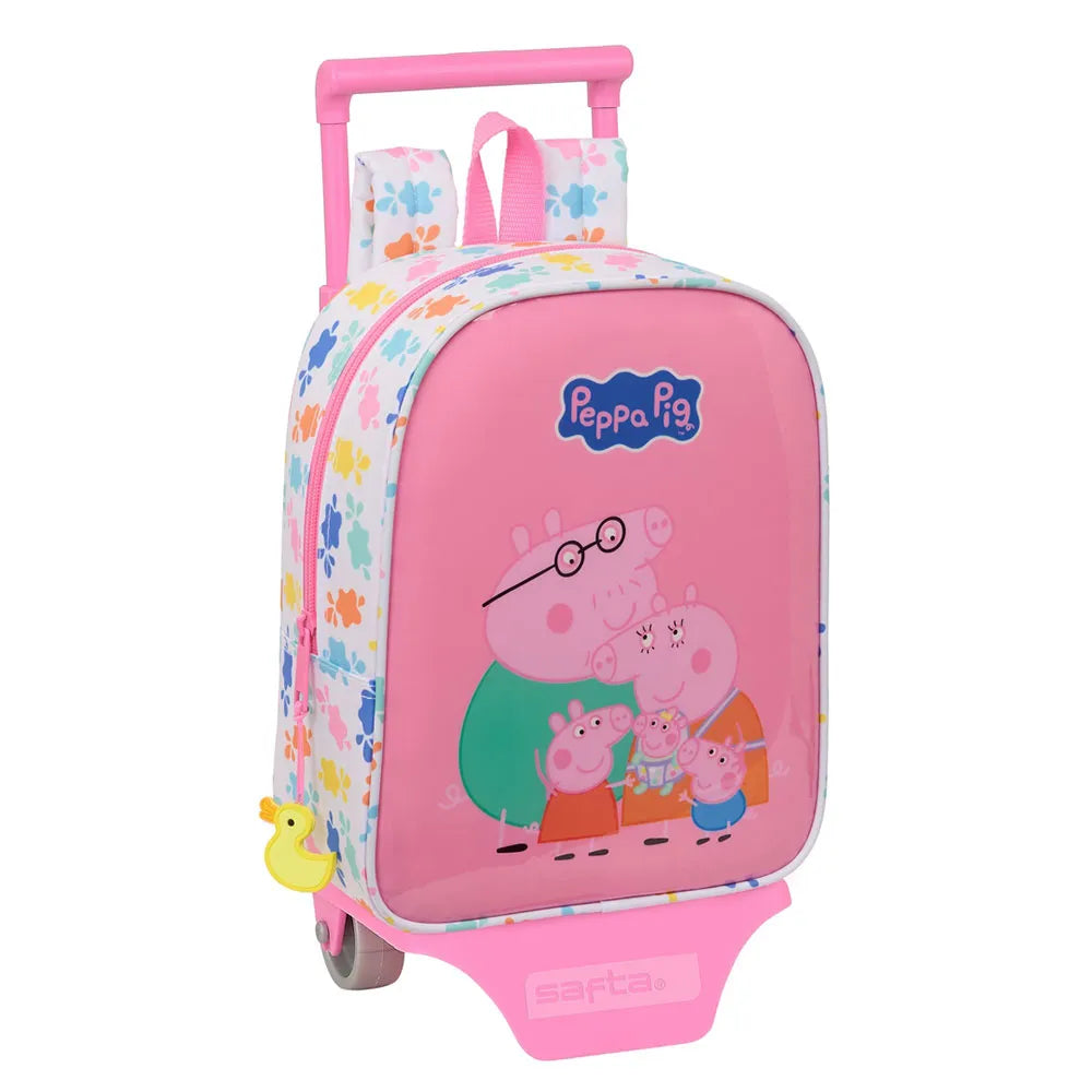 Safta Peppa Pig Mini 6L 22x27x10 cm Wheeled Backpack