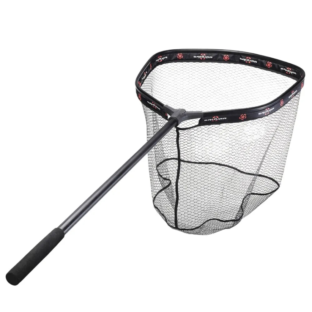 Sakura Rubber Mesh L Foldable landing Net