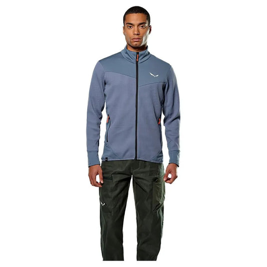 Salewa Puez Waffle Hybrid Polarlite full zip fleece