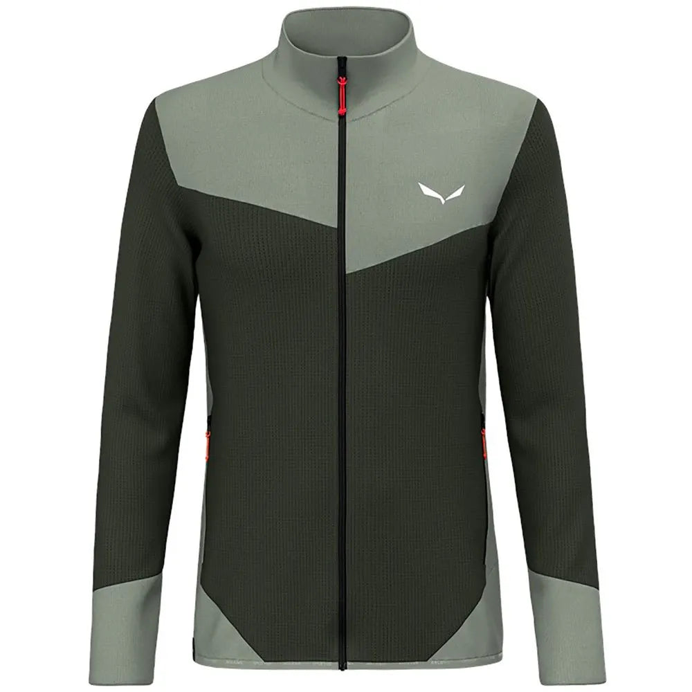 Salewa Puez Waffle Hybrid Polarlite full zip fleece