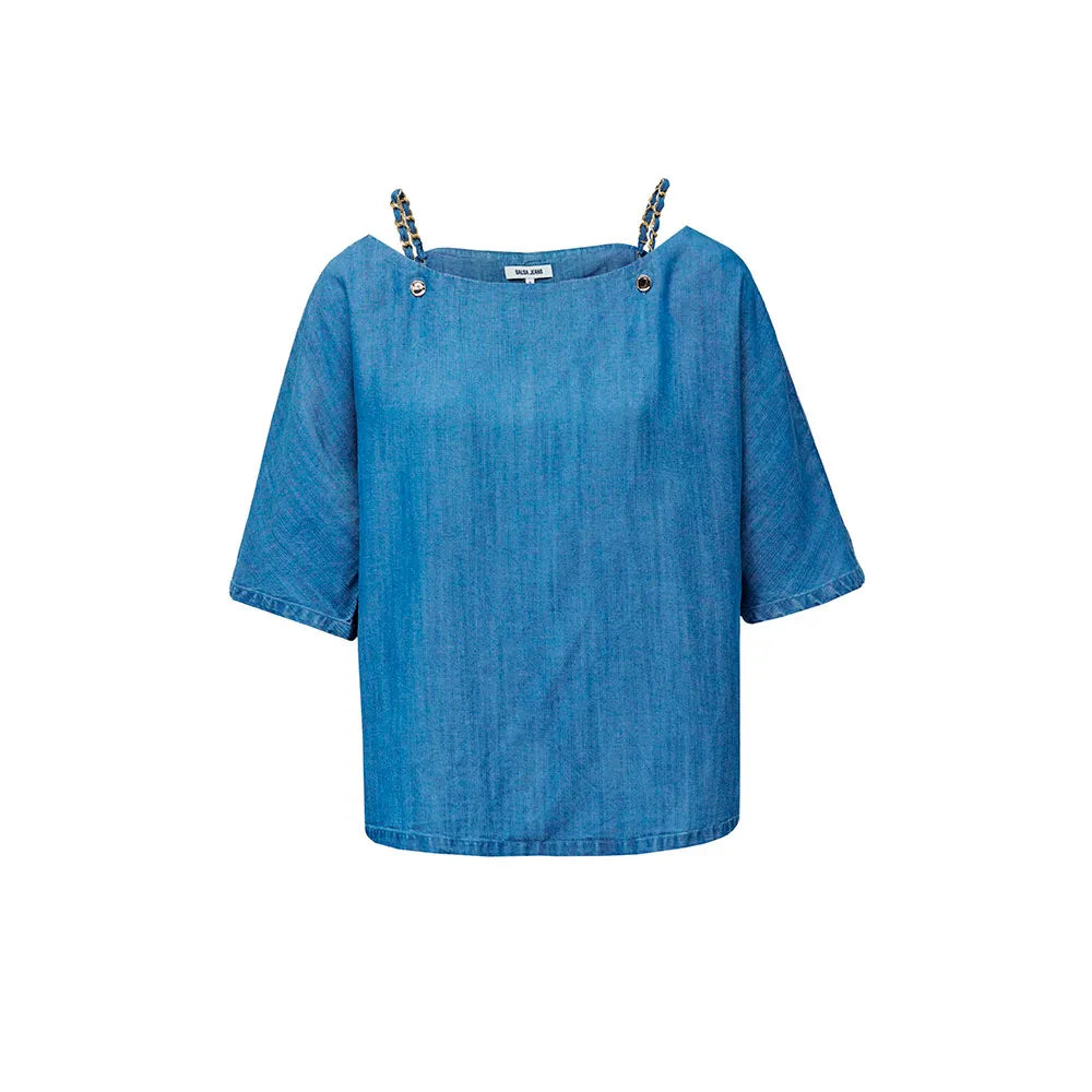 Salsa jeans 21010891 short sleeve blouse