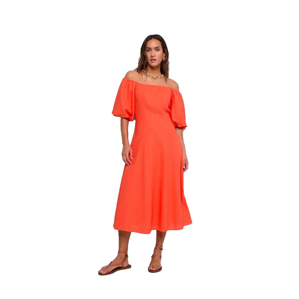 Salsa jeans 21012193 short sleeve midi dress