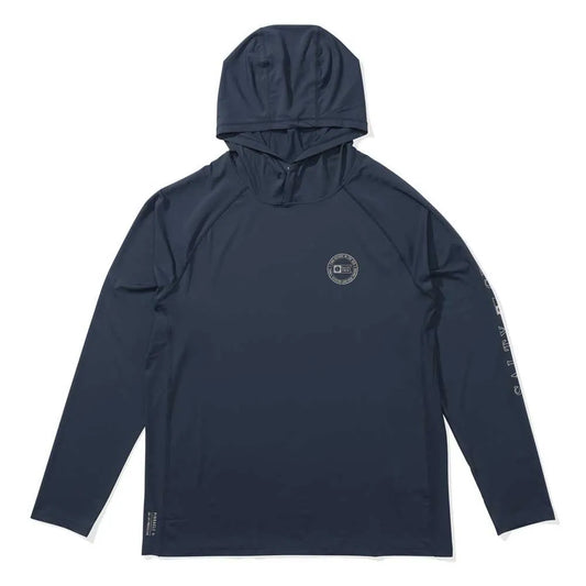 Salty crew Apex perforated hood long sleeve rash guard
