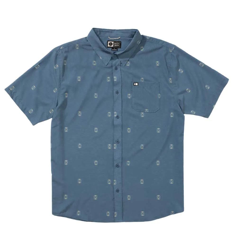 Salty crew Breezer perf button up short sleeve shirt