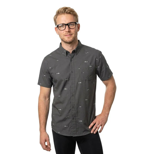 Salty crew Crew button up short sleeve shirt