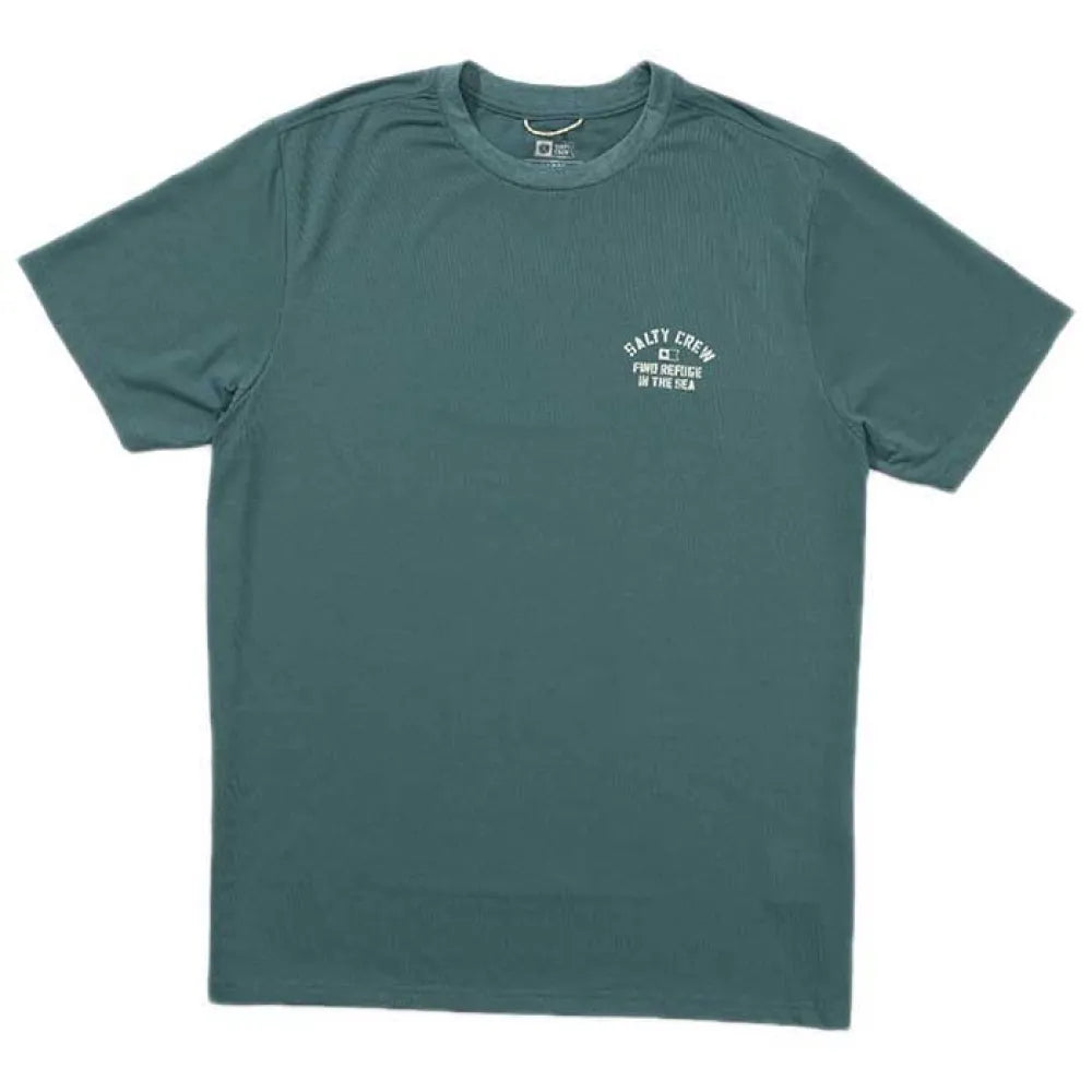 Salty crew Even keel tech short sleeve rash guard