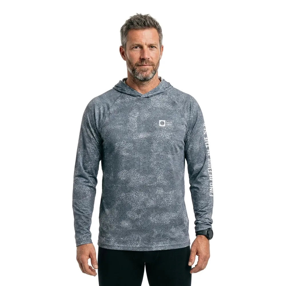 Salty crew Mariner hood tech long sleeve rash guard