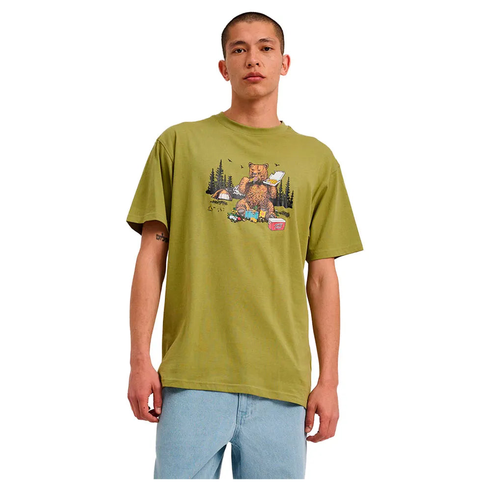 Santa cruz Braun pizza bear short sleeve T-shirt