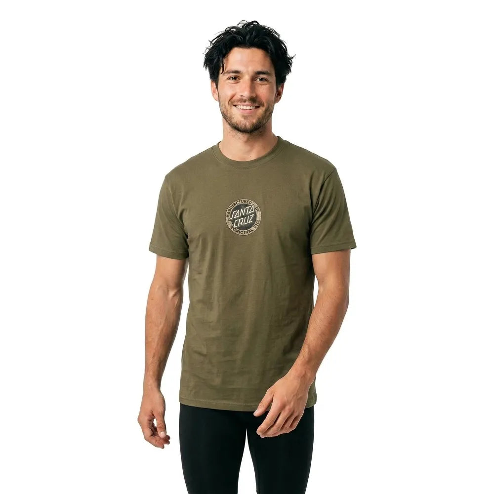 Santa cruz Carved mfg front short sleeve T-shirt