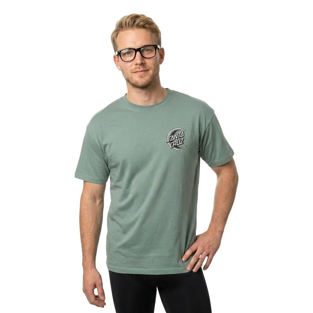Santa cruz Crescent moon chest short sleeve T-shirt