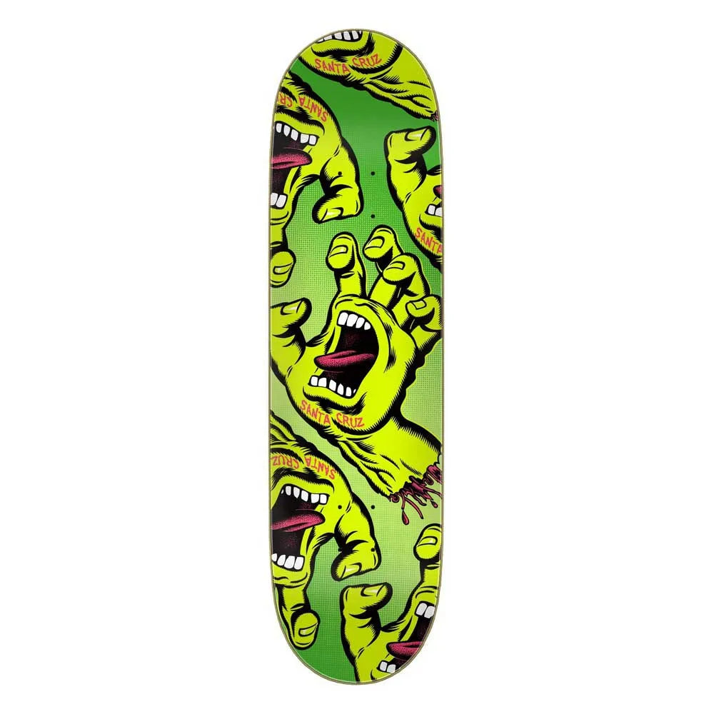 Santa cruz Crowded hand 8.5in x 32.2in skateboard deck