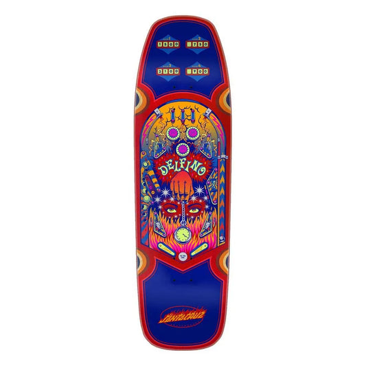 Santa cruz Delfino pinball pro shaped 9.14in x 31.50in skateboard deck