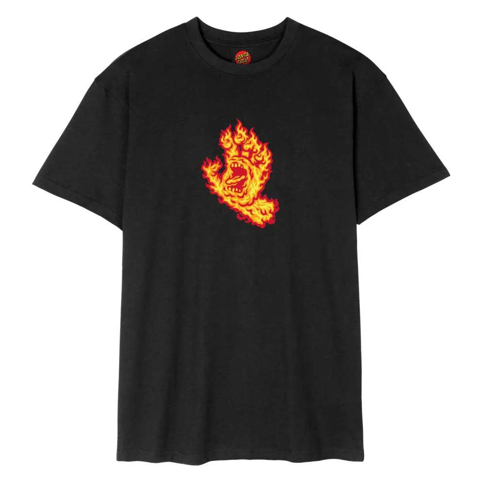 Santa cruz Flame hand short sleeve T-shirt